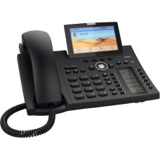 Snom D385N IP Telephone, SIP Desk Telephone, 4.3 Inch TFT Colour Display 480 x 272 Pixels, 12 SIP Identities, Sensor Hook Switch, USB, 48 Self-Labeling Keys (12 Physical), Black, 00004600