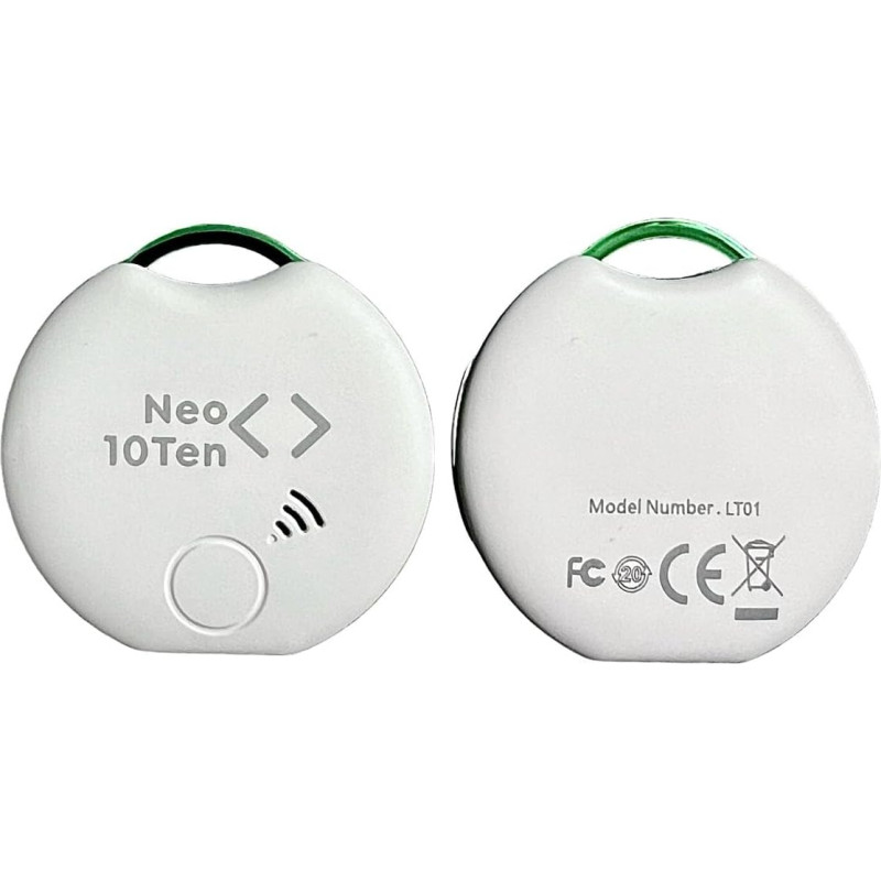 1 Stück Bluetooth-Artikelfinder, 1 Packung, 50 m Fundreichweite, funktioniert mit Alexa & Google Home, iOS & Android kompatibel, Finden Sie Ihre Schlüssel, Fernbedienungen & mehr, Weiß (1er-Pack)