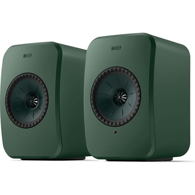 KEF LSX II LT Wireless Shelf Speakers, Sage Green | Music | TV & Home Entertainment | Gaming | HDMI ARC | USB-C | Bluetooth | AirPlay 2 | Chromecast | Spotify