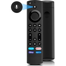 Replacement Voice Remote Control (4th Gen), Wowfast Replacement Remote Control with Voice Function Suitable for Smart TVs Stick 2nd Gen & 3rd Gen, Suitable for Smart TVs Cube 1st Gen & 2nd Gen