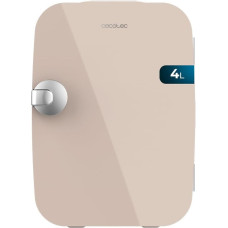 Cecotec Mini-Kühlschrank Bolero MiniCooling 4L Río Cream, Betrieb mit 12V-220V, Kompatibel mit Auto und Wohnwagen, Kühl- und Heizfunktion, Temperaturbereich 5-65º, Einfacher Transport.