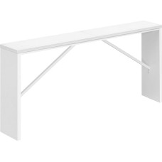 MAHANCRIS Console Table, Sofa Side Table, Entrance Table, Retro Dining Table, Narrow Side Table, Behind the Sofa, Robust and Sturdy, White ACTWT15801