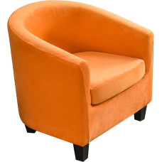 NOPEXTO Armchair Cover, Elastic Stretch Cover for Cafe Chair, Armchair (Set of 2, Orange)