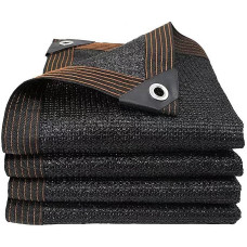 QOFLY Shade Net 3 x 4 m Garden Shade Net Black Shade Net with Eyelets 90-95% UV-Resistant for Garden Plant Greenhouse Barn Outdoor Yard