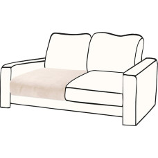 BT.WA Couch-Kissenbezug, Samt, 1 Stück, Stretch-Sesselbezug, separater Sofa-Schonbezug, Möbelschutz (1-Sitzer oder Sofa-Rückenlehne, Beige)
