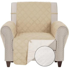 TOMORO 100% Waterproof Chair Sofa Cover for Dogs Kids and Pets - Non-Slip Quilted Sofa Slipcover, Furniture Protector with 5 Storage Pockets, Couch Cover, Fits Seat Width up to