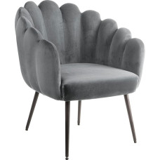 VELVET CONCHIGLIA krėslas - GLAM stilius, elegantiškas. Be to, fotelis yra paminkštintas, kad būtų patogu sėdėti, ir labai atsparus dėl visiškai geležinės konstrukcijos.