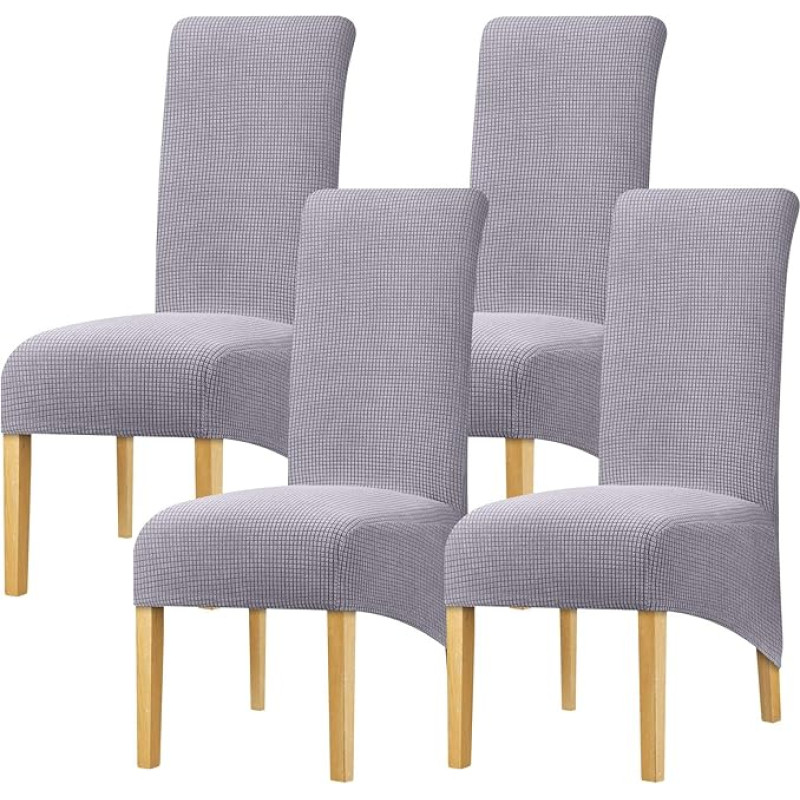 YZFZP Large Size Dining Room Hotel Fleece Fabric Stretch Chair Cover Pack 2 3 4 6 Pieces