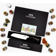 Hallingers Spices Advent Calendar & Premium Santoku Spice Advent Calendar, Bundel 24 Spices & Knives Premium (Set) - Fill Advent Calendar Novelties & Advent Calendar | New Home Hanukkah