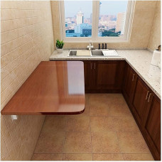 Klapptisch zur Wandmontage, für Waschküche, Hausbar, Küche, kleiner, robuster Klapptisch, 60 x 50 cm