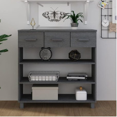 Camerina HAMAR Konsolinis staliukas tamsiai pilka 90 x 35 x 90 cm Prieškambario baldai Konsolinis staliukas Svetainės baldai Konsolinis staliukas Svetainės staliukas Stalviršis iš pušies masyvo