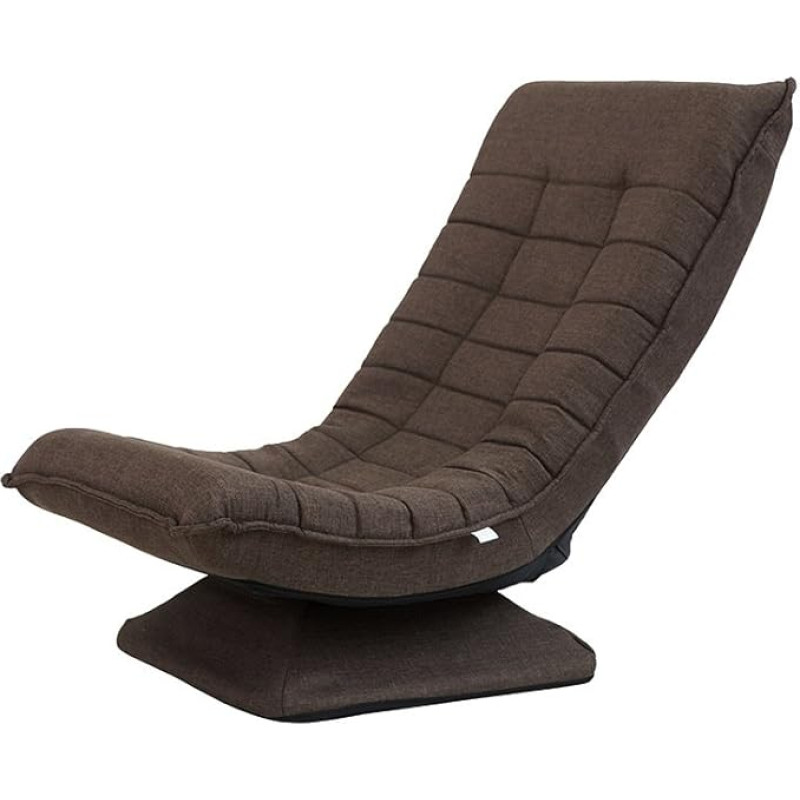 HASMI Maža sofa Mėnulio kėdė Audinys Laisvalaikio tingus sofa Sulankstoma sukama maža namų kūrybos miego vaikams sofa kėdė Viengulė sofa (Spalva: Mėnulio kėdė Deep Coffee)