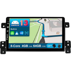 BXLIYER Android 12 IPS automobilinis radijas, tinkamas Suzuki Grand Vitara (2005-2015) - 4G+64G - Integruotas DSP/Carplay/Android Car - Kamera + mikrofonas - 9 colių 2 DIN - Valdymas vairu WiFi DAB 360 kamera