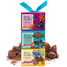 Monty Bojangles Cocoa Sprinkled Truffle Chocolates (3 x 100g) - 3 Luxury Gift Packs of Chocolates - Choccy Scoffy, Scrumple Nutty & Flutter Scotch - The Perfect Chocolate Gift