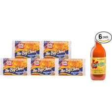 3 x Jolly Time The Big Cheez Popcorn with Cheddar Cheese Flavour 100 g and Salsa Valentina - Mexico's Most Famous Sauce. 370 ml