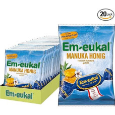 Em-eukal Manuka Honey Cough Drop Filled Storage Pack - Intensive Enjoyment with Exquisite Manuka Honey and Valuable Vitamins (20 x 75 g)