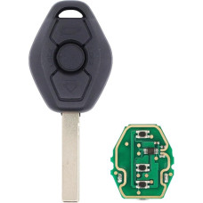 Raktas Automobilio raktas Radijo nuotolinio valdymo 3 mygtukai 433 MHz plokštė siųstuvo perdavimo vienetas atsakiklis su elektronika Keičiamasis raktas korpusas frezavimo HU92 3 serijos E46 5 serijos E39 X3 E83 X5 E53