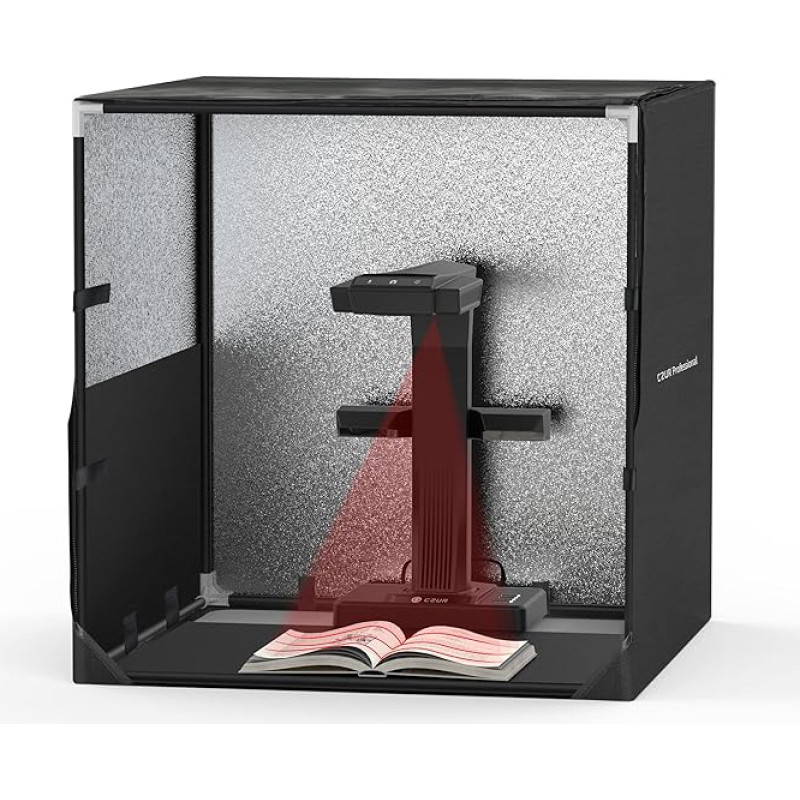 CZUR Photo Studio with Handbag, Photo Box Studio Box Scanner Helper, 60 x 60 x 60 cm, Foldable & Portable, Suitable for CZUR Book Scanner Document Scanner