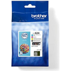 Brother Original LC-424VAL Ink Cartridges Value Pack DCP-J1200DW (Consisting of 4 Ink Cartridges: Black, Cyan, Magenta, Yellow) LC424VAL Standard