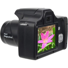 Akozon Vaizdo kamera Videokamera, 3,0 colių LCD ekranas, 18x priartinimas, HD SLR fotoaparatas, nešiojamas skaitmeninis fotoaparatas su ilgu židinio nuotoliu (standartinis + plačiakampis objektyvas)