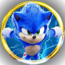 Sonic K1 Premium Edible Paper Cake Topper Birthday
