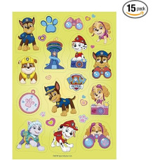 Dekozauber24 PAW PATROL 15 Edible Wafer Paper Cupcake Toppers Cake Decorations