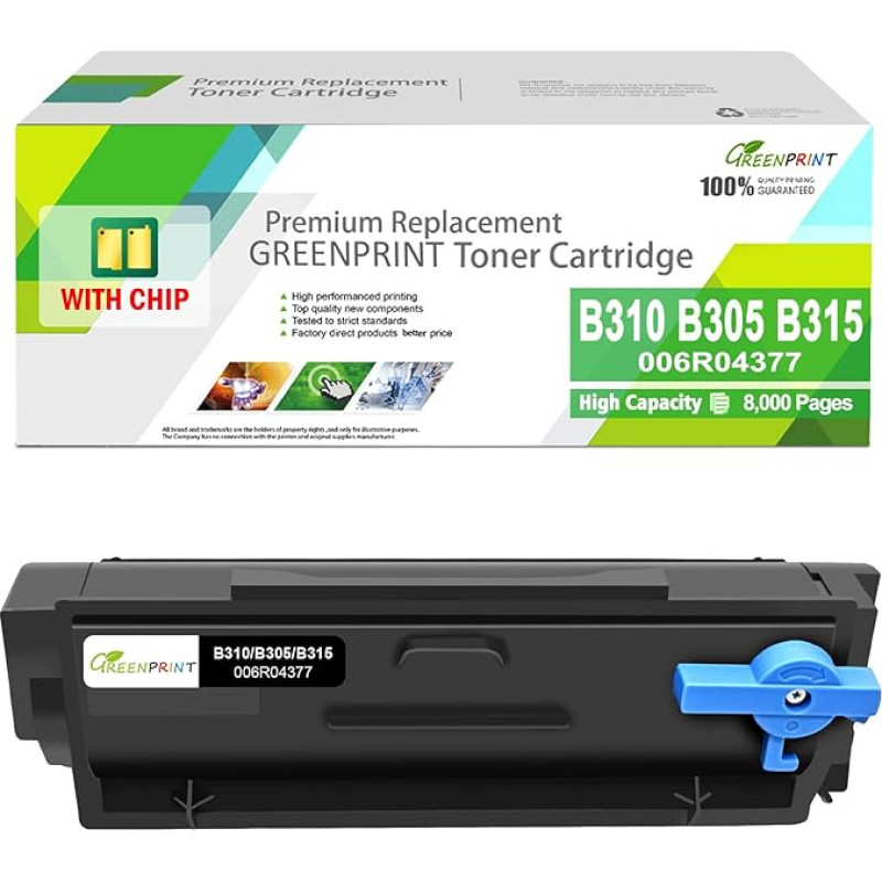 GREENPRINT 006R04377 Atnaujinta B305 B310 B315 tonerio kasetė, skirta Xerox B305 B310 B315 spausdintuvui (1 juoda)