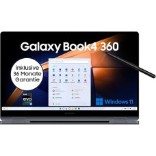 Samsung Galaxy Book4 360 Notebook, 15.6 inch Display, Intel Core 5 Processor, 16GB RAM, Laptop with 256GB Memory, Grey