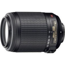 Nikon JAA798DA 55-200 mm F/4-5,6 AF-S VR DX juodas objektyvas - didmeninė pakuotė (balta dėžutė)