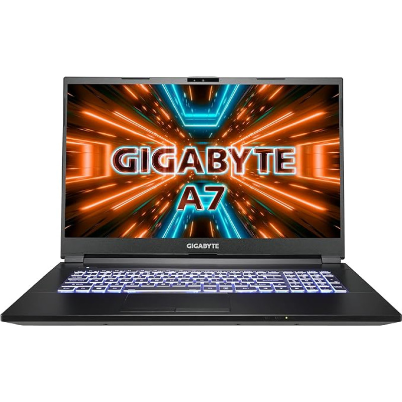 GIGABYTE A7 X1-CDE1130SH AMD Ryzen 9 5900HX 43,94 cm 17,3 colių FHD RTX 3070 8GB GDDR6 2x8GB DDR4 512GB SSD W10H 2YW Black