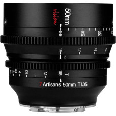 7artisans 50mm T1.05 Cine Lens didelės diafragmos rankinio fokusavimo kino objektyvas (skirtas M43)