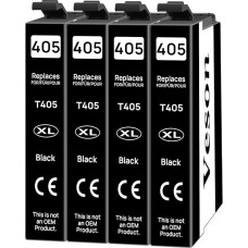 405XL Cartridges (4 Black) for Epson 405 XL Printer Cartridges Compatible with Epson Workforce Pro WF-3820DWF WF-3825DWF WF-4820DWF WF-4825DWF WF-4830DTWF Workforce WF-7830DTWF WF-7835DTWF WF-7840DTWF