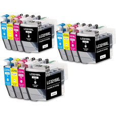 LC3219XL Printer Cartridges Compatible with Bro LC-3219XL LC3217 LC3219 XL Cartridges for Bro MFC-J5330DW MFC-J5335DW MFC-J5730DW MFC-J6530DW MFC-J6930DW Printers (Pack of 12)