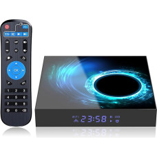 Android TV Box 10.0, Android Box 4GB 64GB Quad Core Supports 5GHz + 2.4GHz Dual WiFi 6K Ultra HD H.265 BT 4.0 Smart TV Box