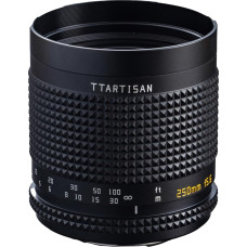 TTArtisan 250 mm F5.6 VF, skirtas M42 Mont Juoda/juoda su audiniu