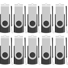 Įtraukiama 4 GB USB 2.0 atminties kortelė, 10 vnt., juoda