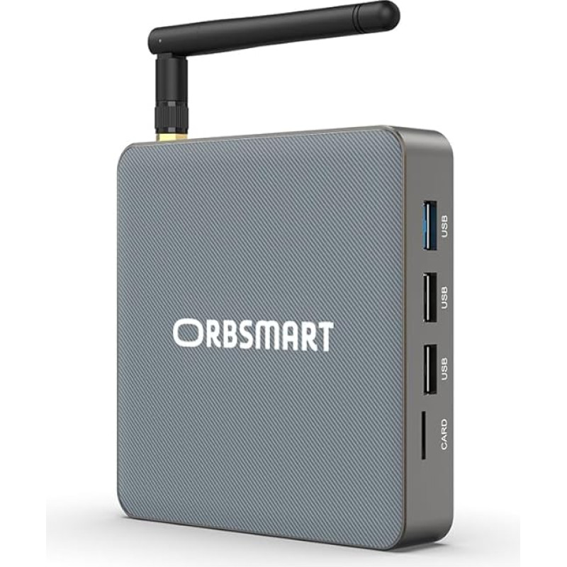 Orbsmart Android TV Box 4K (Ultra HD) HDR Smart (Quad-Core CPU, 8GB DDR4 RAM, WiFi + Bluetooth)