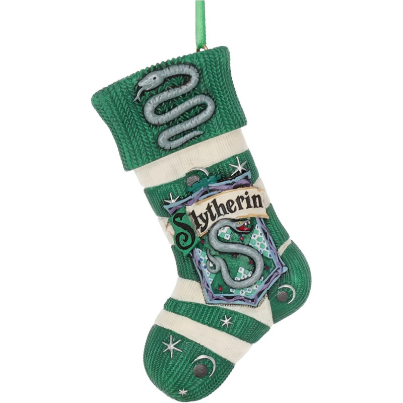 Nemesis Now Officially Licensed Harry Potter Slytherin Stocking Ornament, Green, B5618T1, One Size