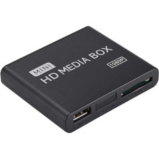 VBESTLIFE 110-240 V Full HD Box Media Player, 16 Languages 1080 P Media Player Box Support USB MMC RMVB MP3 AVI MKV (EU)