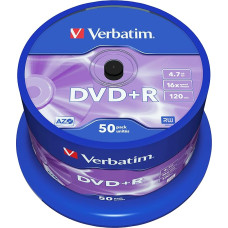 Verbatim 43550 4.7GB 16x DVD+R Matt Silver - 50 Pack Spindle