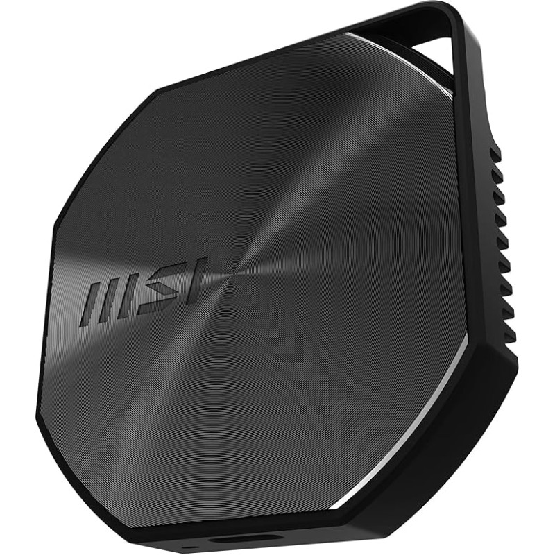 MSI DATAMAG 20 Gb/s 2 TB - 1600 MB/s skaitymo, 1500 MB/s rašymo, magnetinis nešiojamasis SSD diskas, skirtas suderinamoms konsolėms, kompiuteriams ir 