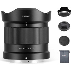 VILTROX 40 mm F2.5 Full-Frame STM automatinio fokusavimo objektyvas, skirtas Nikon Z laikikliu tvirtinamiems fotoaparatams Didelė diafragma Suderinamas su Nikon Z9 Z8 Z7 Z7 Z6 Z5 Z50 Z30 ZFC