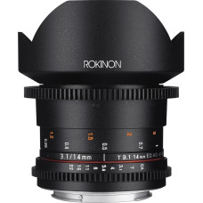 Rokinon Cine DS DS14M-N 14mm T3.1 ED AS IF UMC pilno kadro kinematografijos plačiakampio objektyvas Nikon