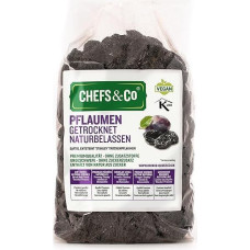 CHEFS & CO Soft Plums without Stone - 750 g | 100% Natural Whole Fruits | Premium Quality | No Additives, Unsulfur and No Sugar (Unsugared) | Fresh Sealed