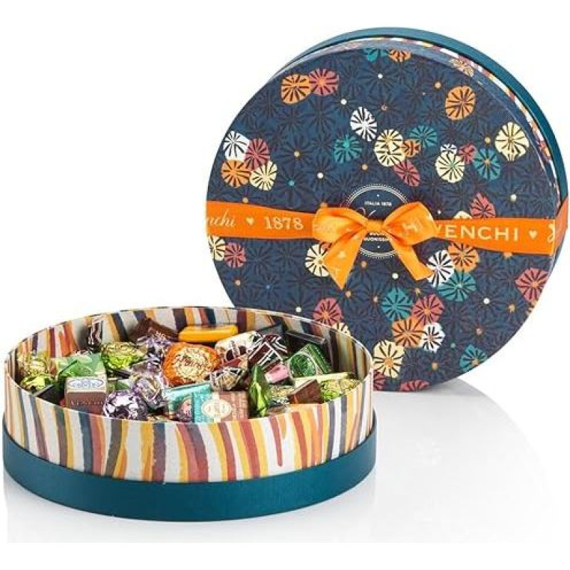 Venchi Murrine Collection - Blue Hat Box with Assorted Chocolates 704g - Gluten Free - Gift Idea