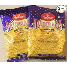 Haldiram's Haldiram Moong Dal Salty Fried Split Moong Bean Snack, 200 g, 7.06 oz. (Pack of 2)