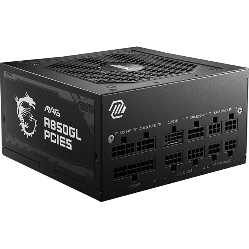 MSI MAG A850GL PCIE5 maitinimo šaltinis, 850 W, 