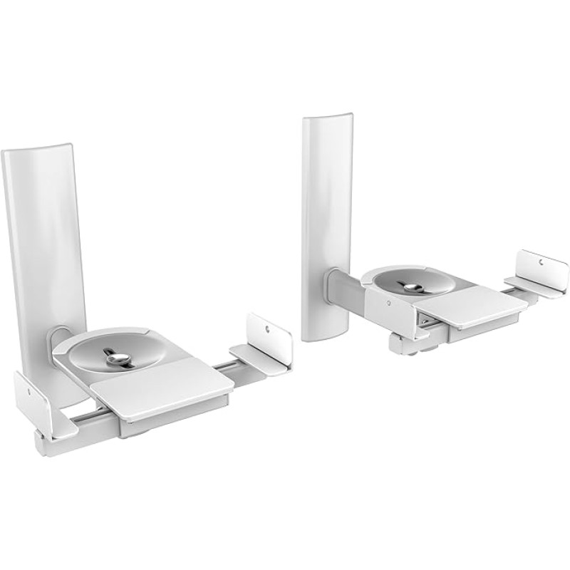 RICOO LH023-S Speaker Wall Mounts Universal Speaker Wall Mounts Pivoting Tilting Wall Mount Box Wall Bracket Set up to Max. 25 kg Wall Mount Speaker Wall Mount
