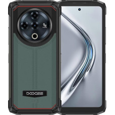 DOOGEE Fire 6 Power Outdoor Smartphone without Contract, 15500 mAh Battery, 120 LM Torch, 20 GB + 256 GB, 50 MP AI Camera, 3 Card Slots, Android 14 Robust Mobile Phone, 6.56 Inch HD+, NFC Green