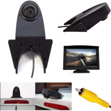 Trečiasis automobilio stogo viršutinis stabdžių žibintų kameros montavimas atbulinės eigos kameros komplektas Transporteris su 4,3 colių monitoriumi ir 10 m MB Sprinter W906 Crafter Ducato Transit ir daugelio tipų daugiau Transporterio kamera